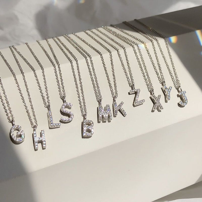 Bohemian-style Personalized Initial Bestie Pendant Necklace