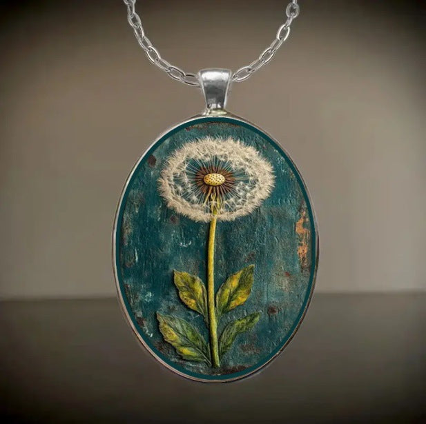 Cross-border Bestseller Exquisite Minimalist Dandelion Necklace